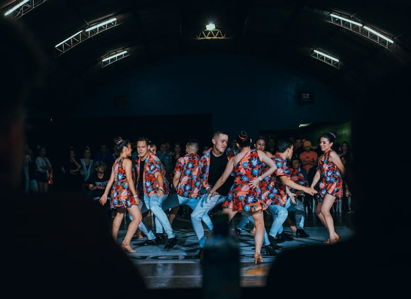 Salsa group performance